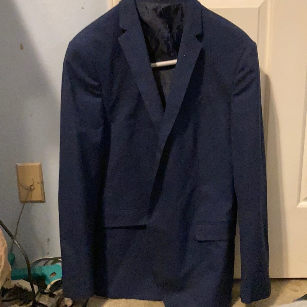 2 button up navy slim blazer never worn
